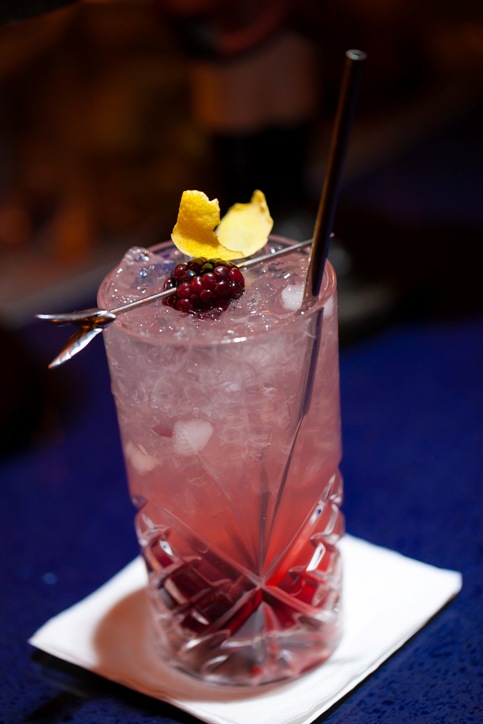 Drunken Munkey NYC bramble cocktail copy