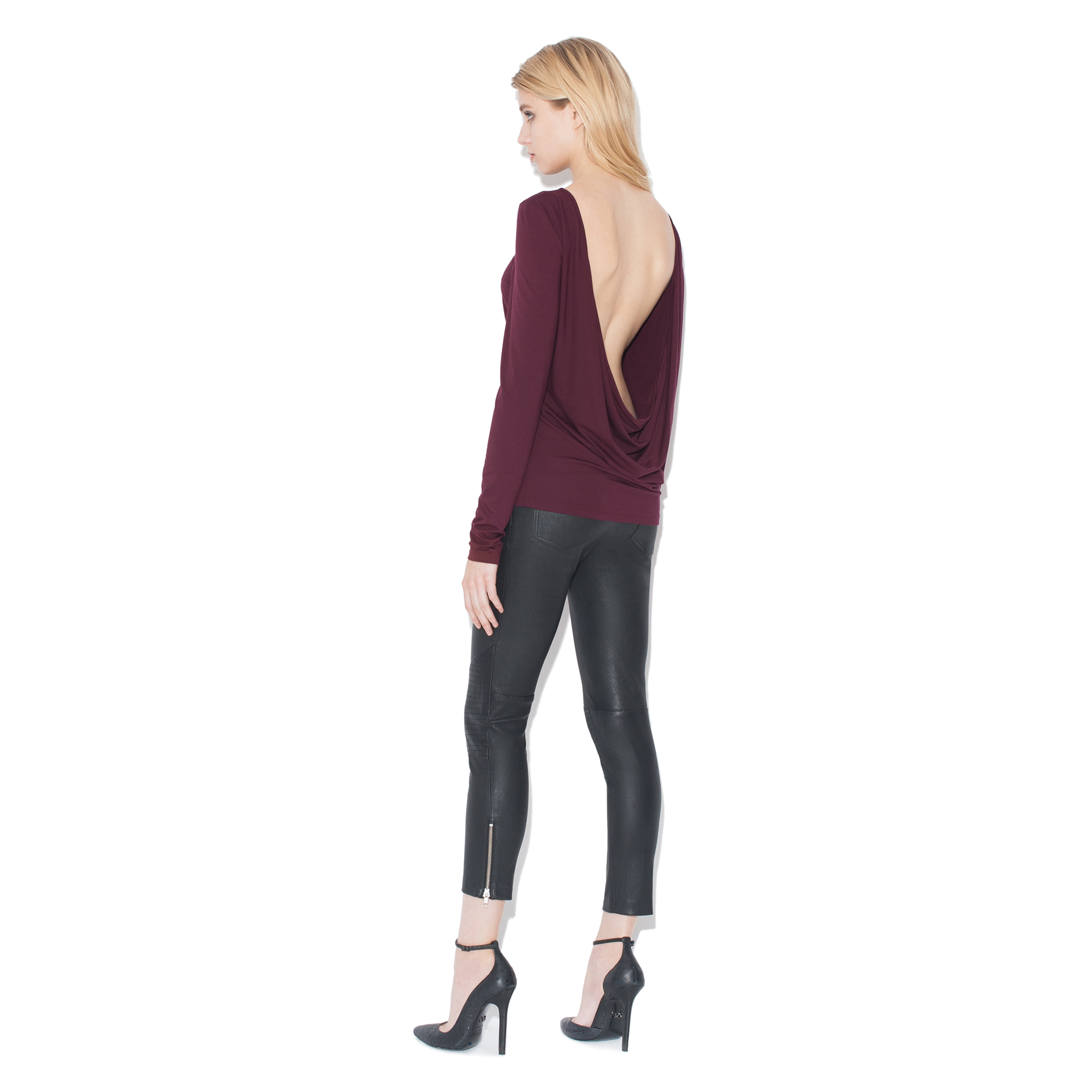 cowl back tee 2