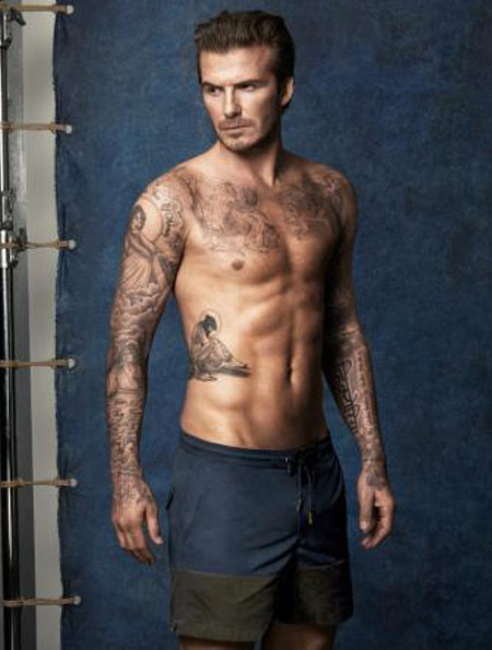David Beckham HM 01 — image courtesy of H&M, photographed by Glen Luchford
