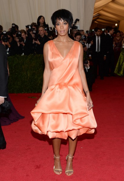 solange knowles Met Gala 2014 — image courtesy of fashionandglow.com
