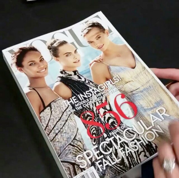 vogue september 2014 model cover — image courtesy of huffingtonpost.com
