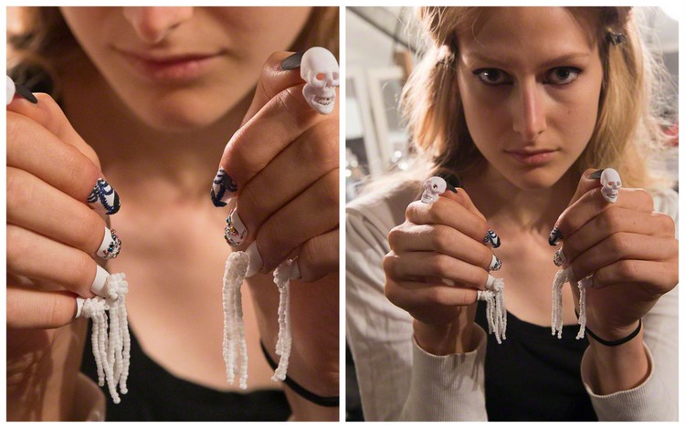 NYFW Beauty Trend french faux nails1