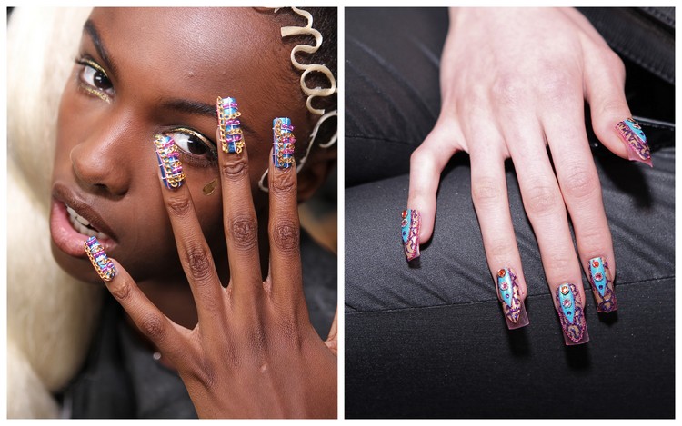 NYFW Beauty Trend french faux nails2
