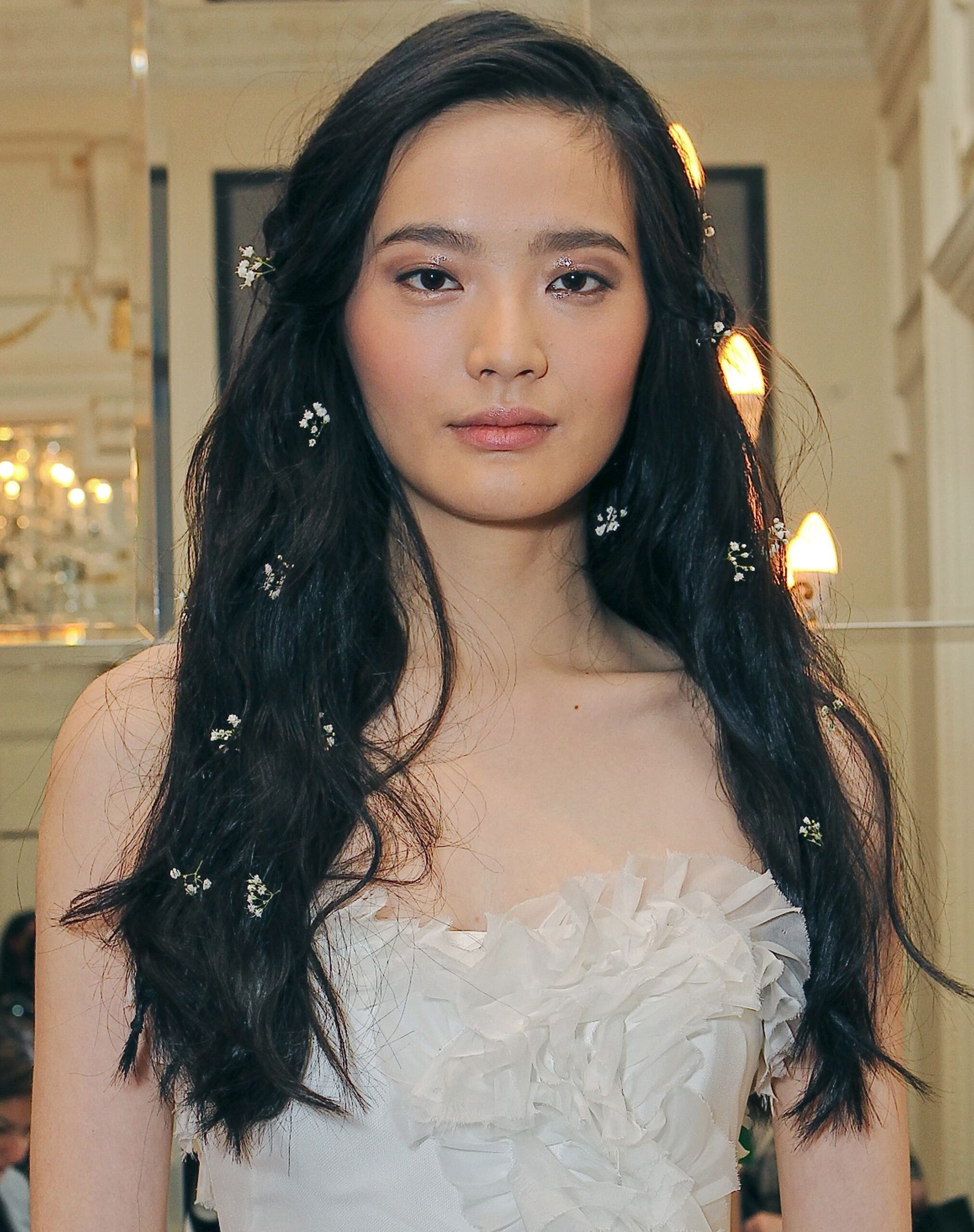 Bridal Beauty fall 2015 Marchesa — image courtesy of Ernest Green/fashionreverie.com