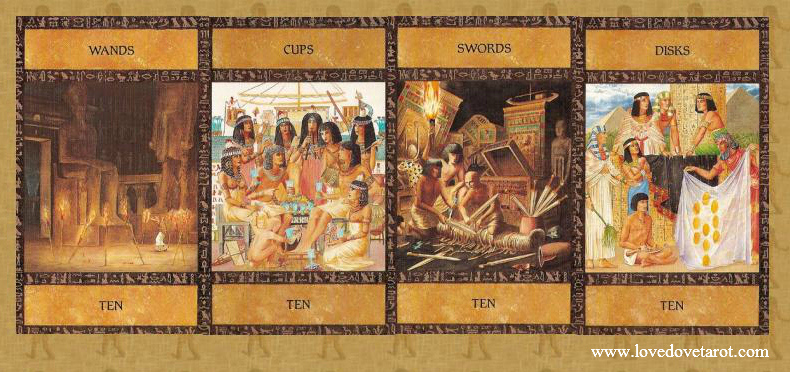 tarot tens — image courtesy of youcardsinfo.com