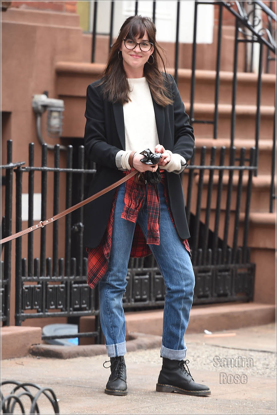 Celebrity Fashion Sightings Dakota Johnson april6 — image courtesy of sandrarose.com