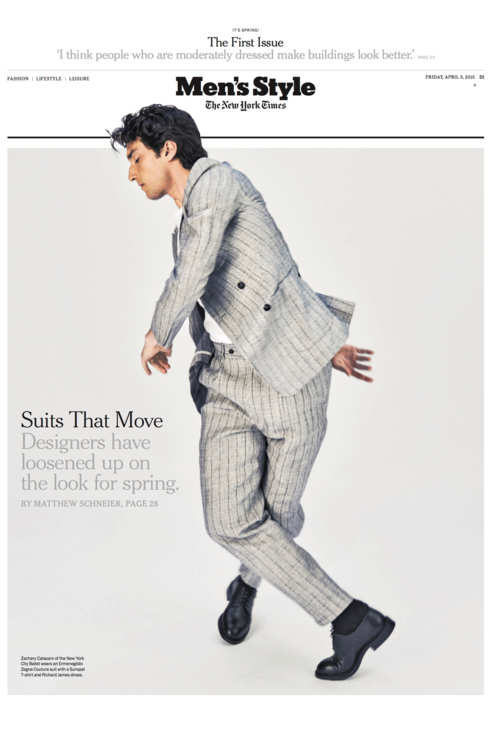 New York Times Mens Style Section — image courtesy of fashionmag.com