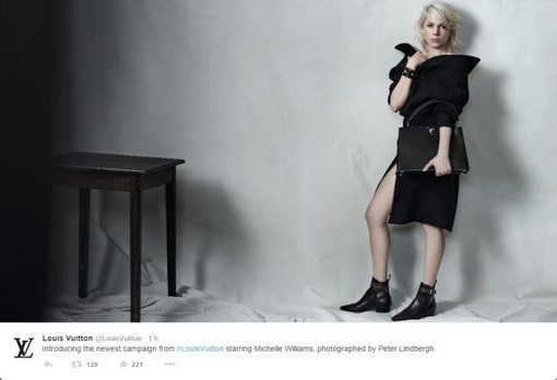 Michelle Williams Louis Vuitton — image courtesy of fashionmag.com