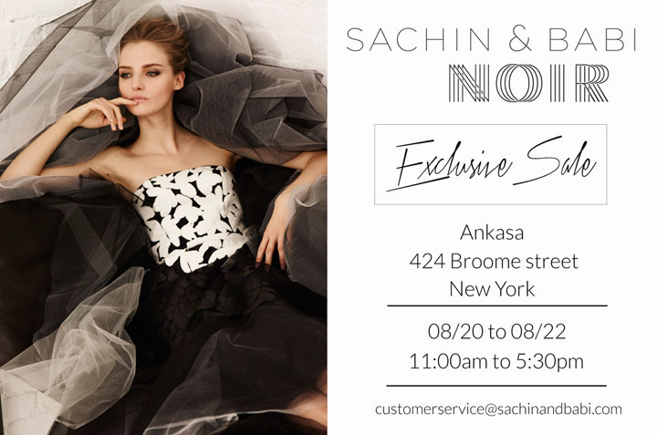 sachin babi noir sample sale