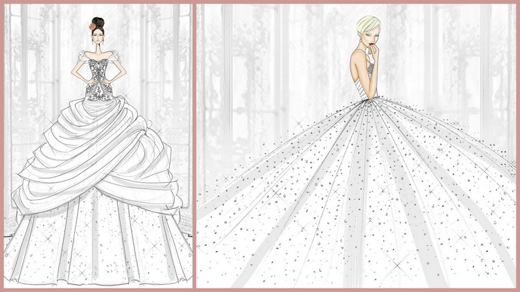 Bridal Week Fall 2017 sketches
