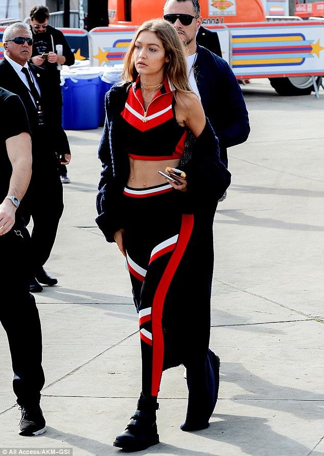Celebrity Fashion Sightings February6 Gigi Hadid — image courtesy of Preface PR