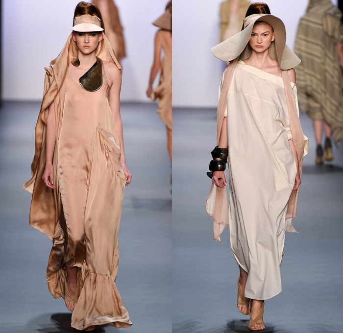 nicholas k new york fashion week runway 2017 spring summer womens wadi rum desert silk wrap draped belt bag denim jeans observer 13x — image courtesy of denimnewsobserver.com