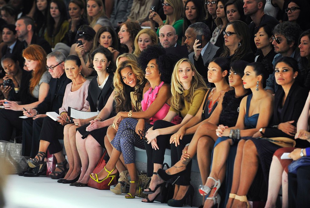 NYFW front Row celebrities nytimes — image courtesy of nytimes.com