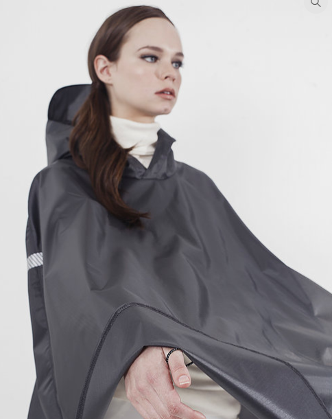 Patty Ricky grey Raincoat Wheelchair themighty — image courtesy of Patti + Ricky
