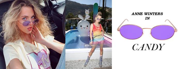 Anne Winters Coachella Prive Revaux shades — image courtesy of ITB Worldwide