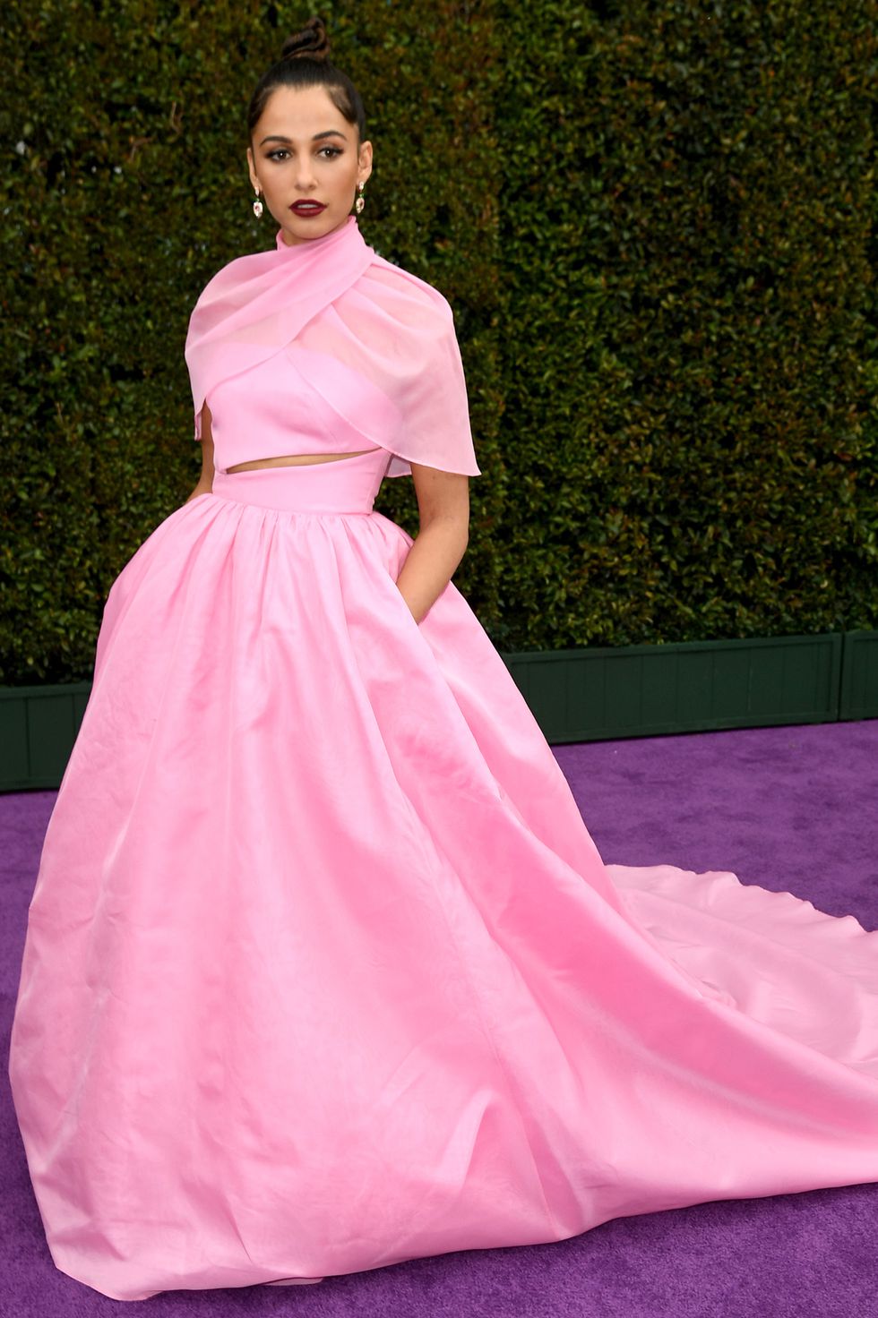 Celebrity Fashion Sightings Week May20 Naomie Scott Brandon Maxwell elle — image courtesy of elle.com