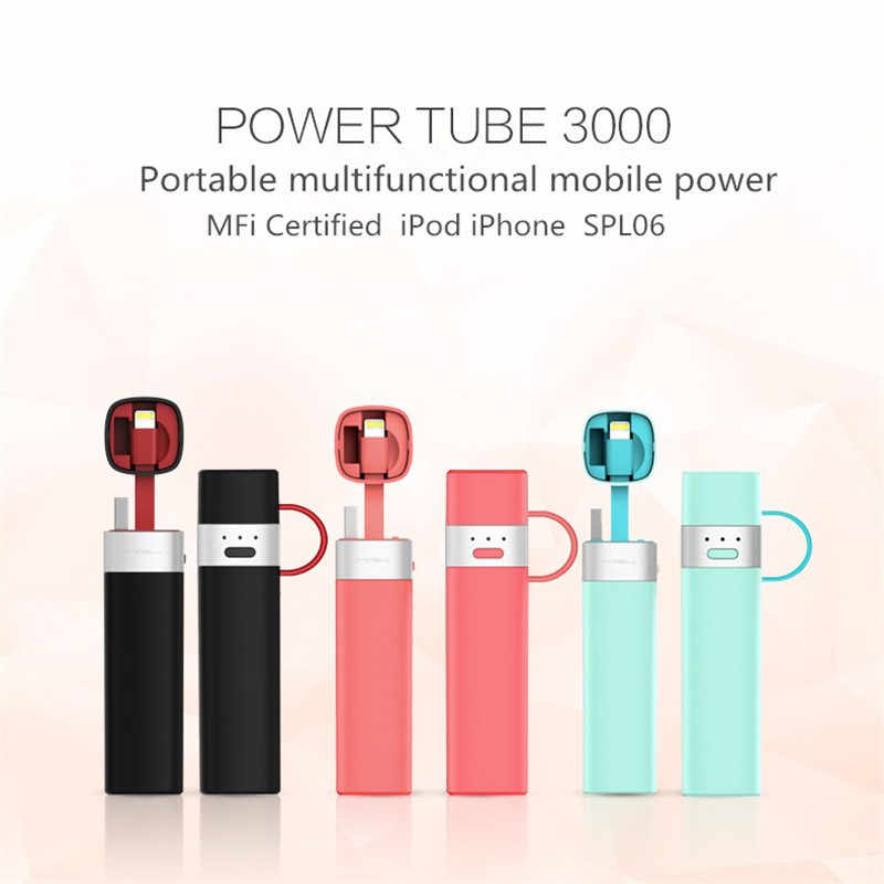 Mipow POWER TUBE 3000 Portable Charger Smart App Control Mini Power Bank For IPhone 7 8.jpg q50