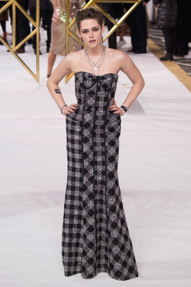 Celebrity Fashion Sightings Week November18 2019 Kristen Stewart Thom Browne Harpersbazaar
