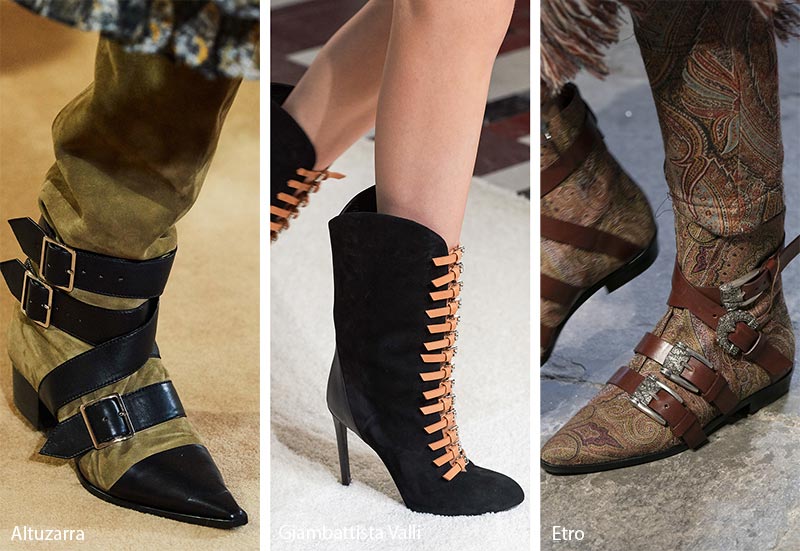 fall winter 2019 2020 shoes trends shoes boots with buckles glowsy 01 — image courtesy of glowsy.com