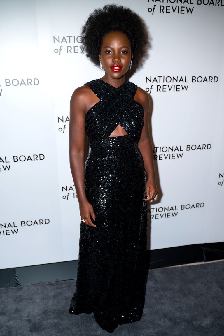 Celebrity Fashion Sightings week January6 2020 Lupita Nyongo — image courtesy of Gotham Getty Images
