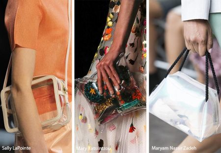 spring summer 2019 handbags trends tiny plastic clear bags purses feature