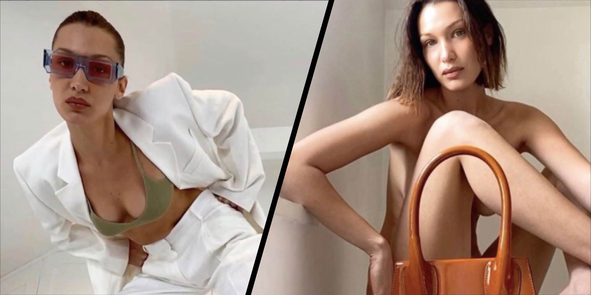 Fashion Advertising 2020 Bella Hadid harpersbazaar — image courtesy of harpersbazaar.com