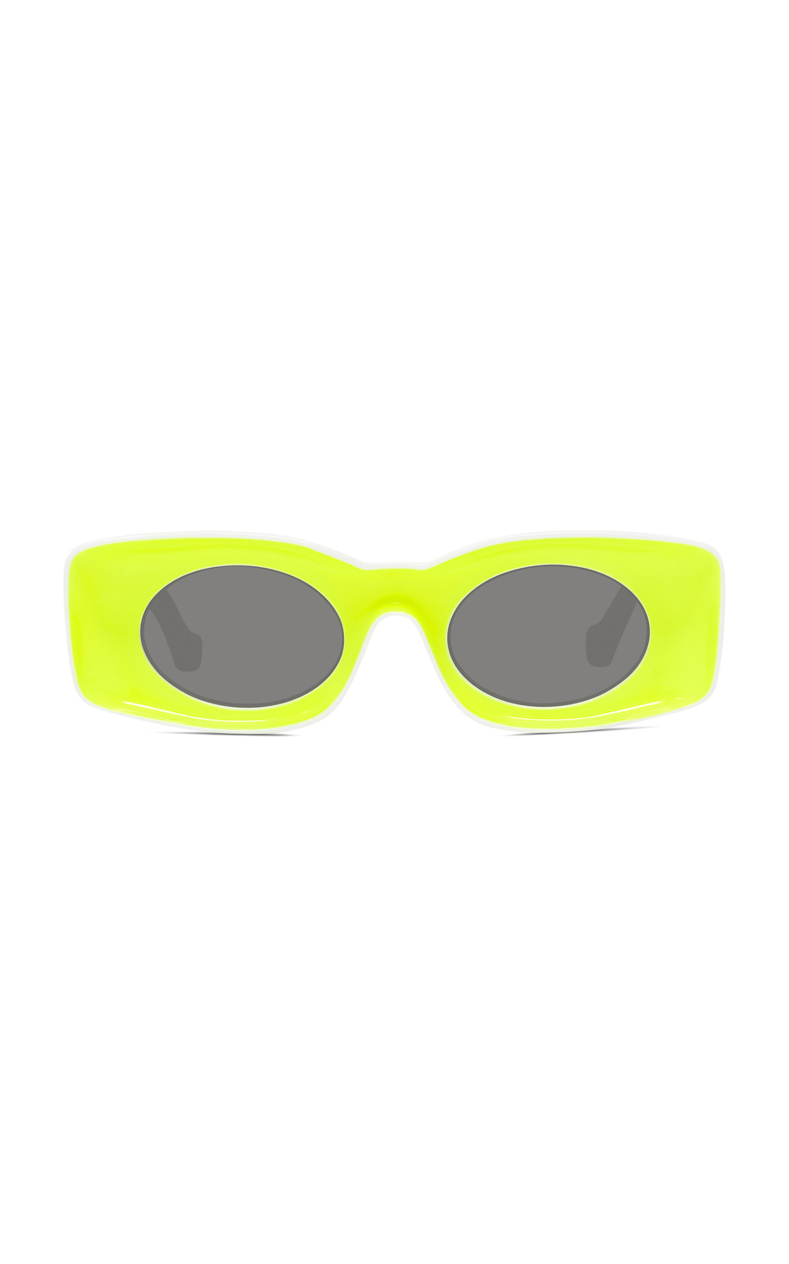 large loewe lime green paula s ibiza square frame acetate sunglasses — image courtesy of loewe.com