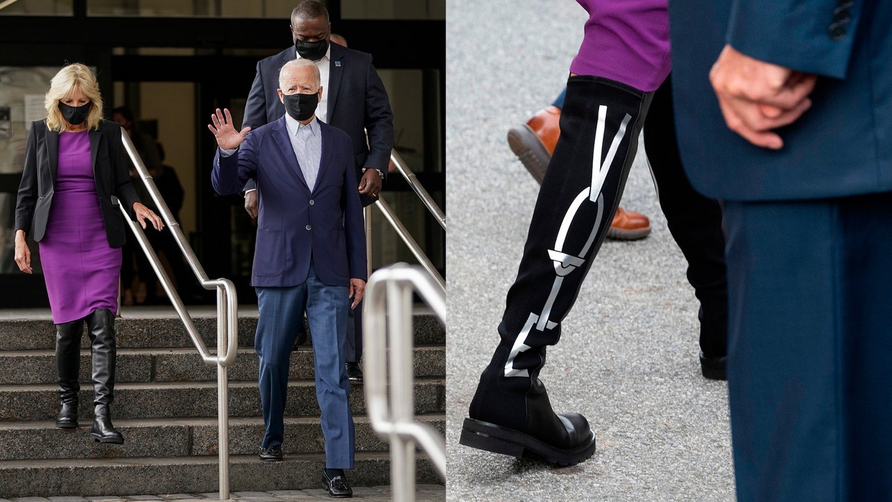Dr Jill Biden Vote Boots vogue — image courtesy of vogue.com