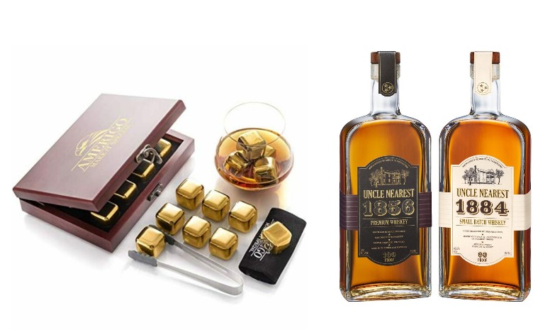 MensHoliday2020 Amerigo Gold Ice Cubes and Uncle Nearest Whiskey 8