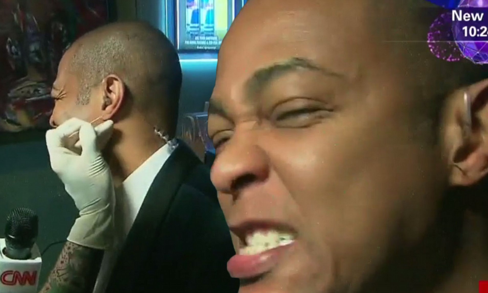 NYE Don Lemon earpiercing dailymail — image courtesy of dailymail.couk