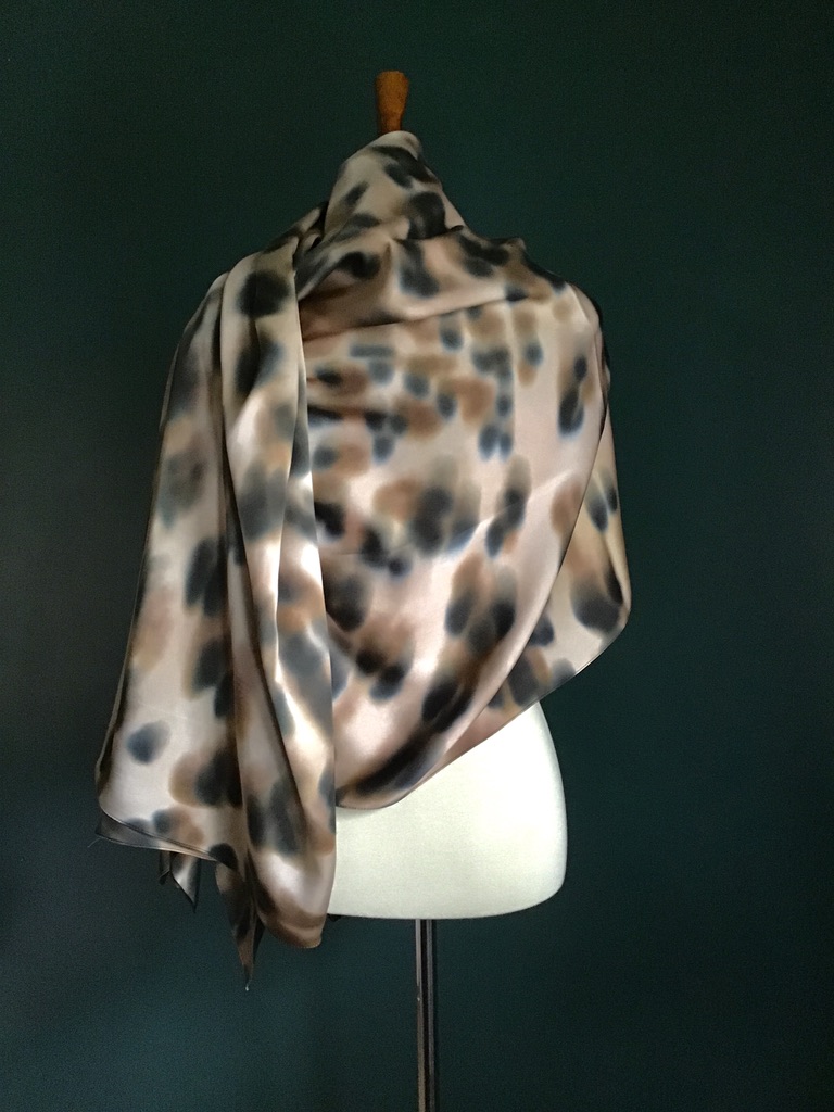 rory worby luxe spotted leopard scarf