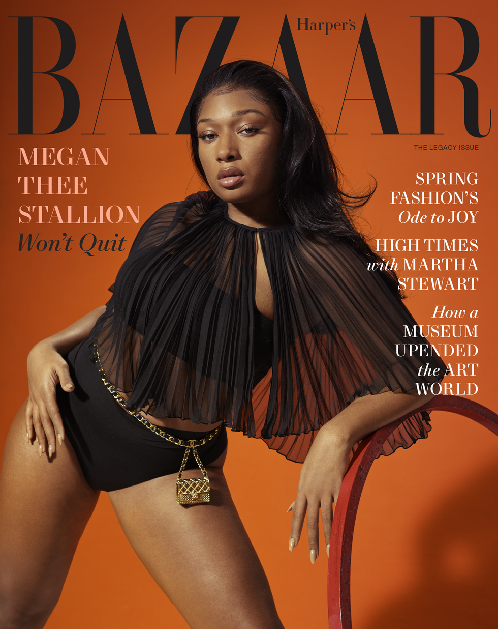 Megan the Stallion harpersbazaar March — image courtesy of harpersbazaar.com