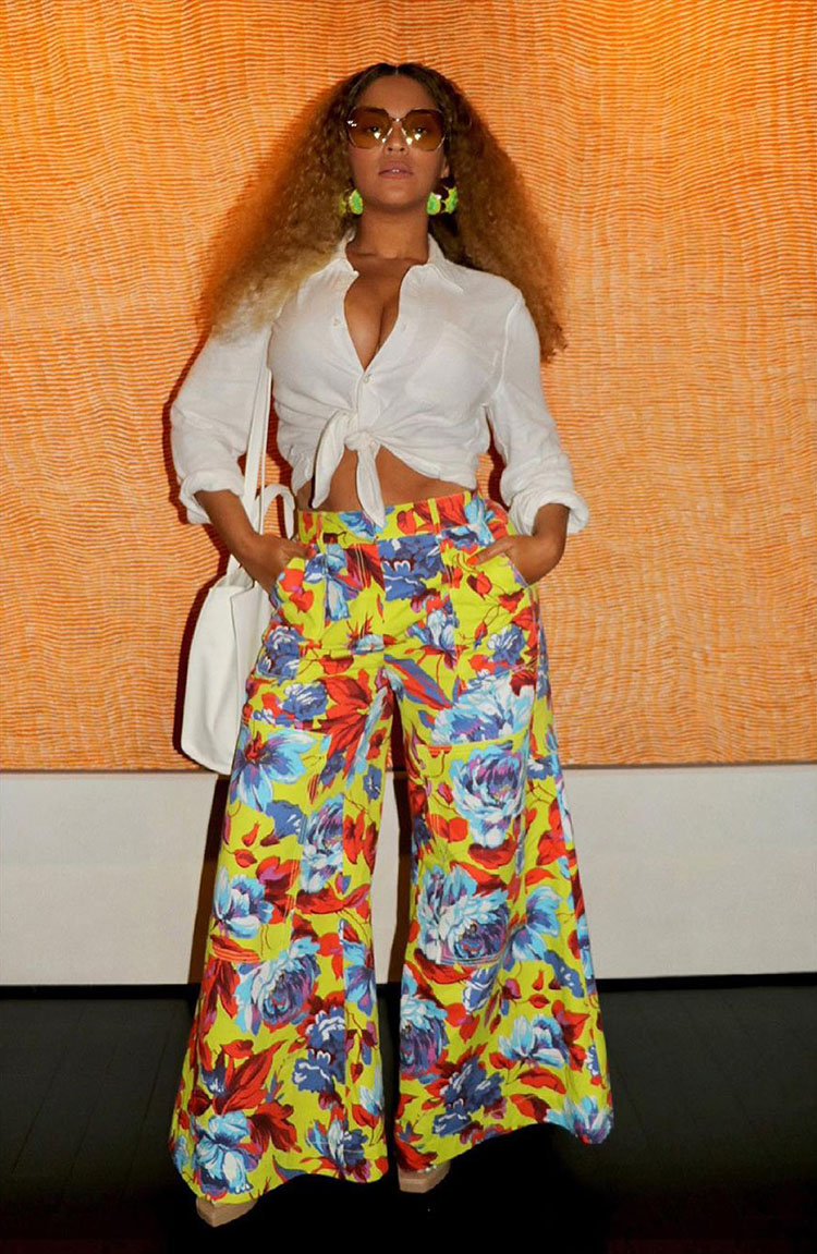 Celebrity Fashion Sightings July26 2021 Beyonce Wore Christopher John Rogers For The Gram Mara Hoffman Instagram