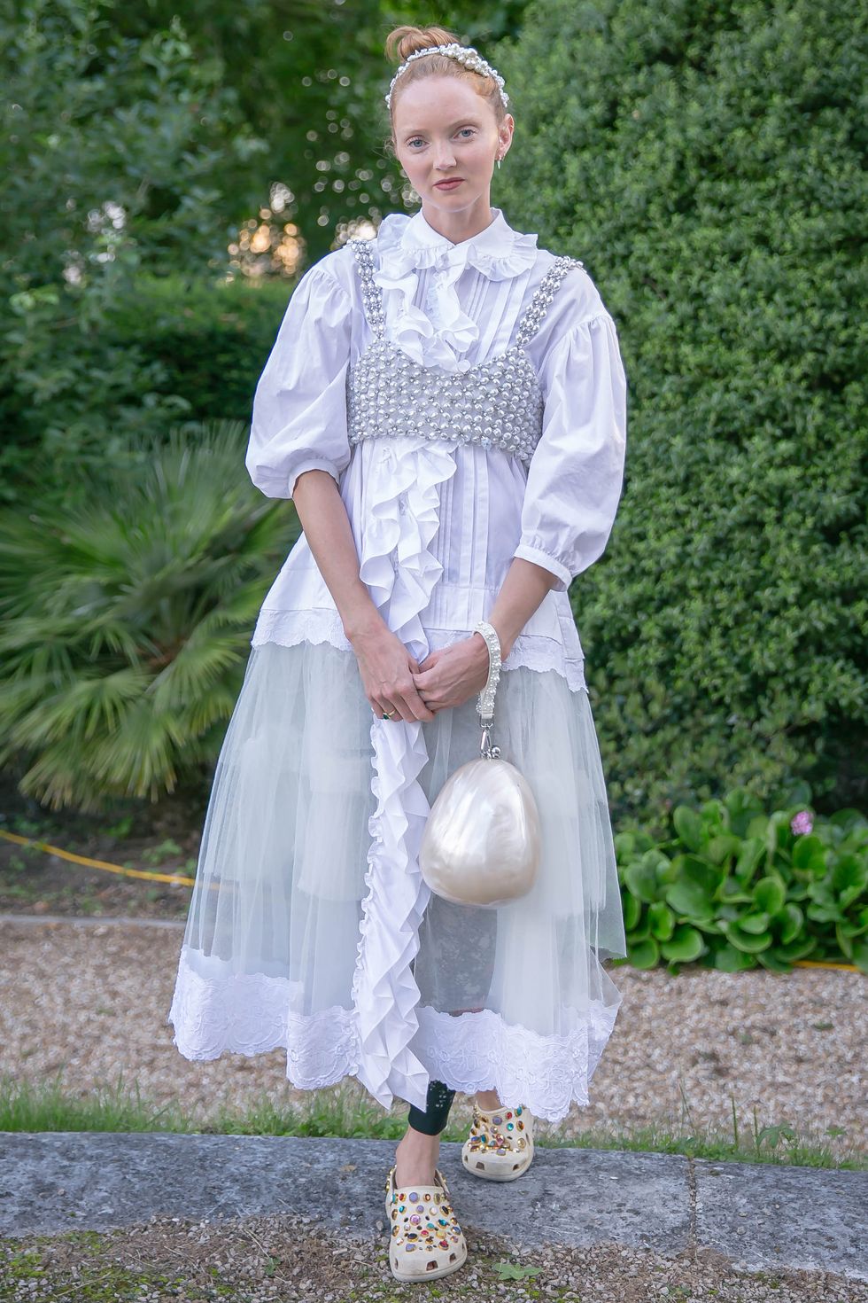 Celebrity Fashion Sightings week July12 LilyCole — image courtesy of harpersbazaar.com