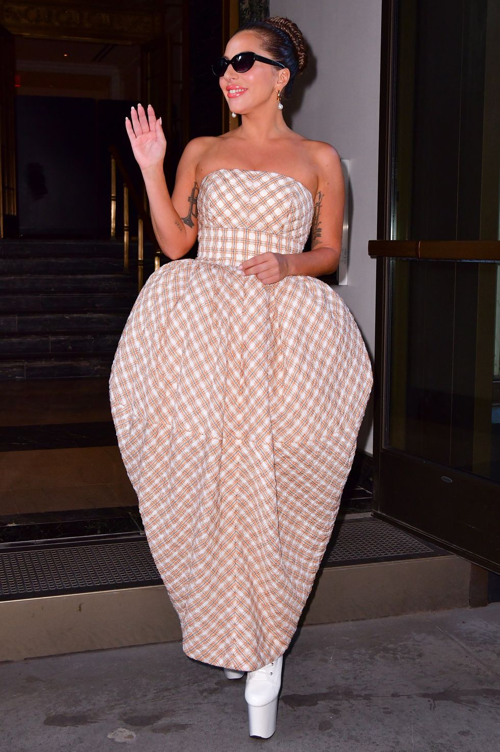 Celebrity Fashion Sightings week August2 2021 Lady Gaga — image courtesy of James Devaney/Getty Images