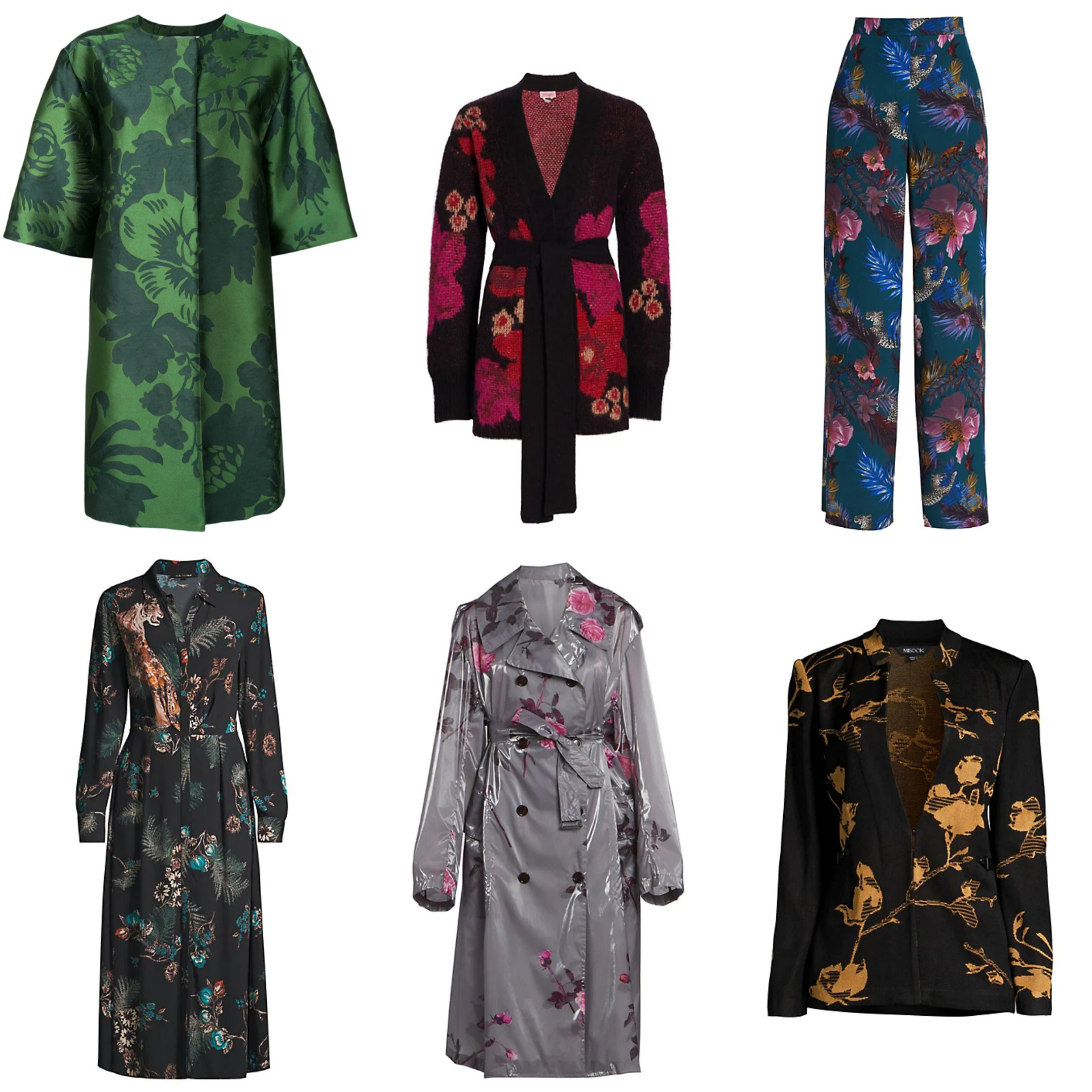 Prefall 2021 trends 02 Dark Florals Collage