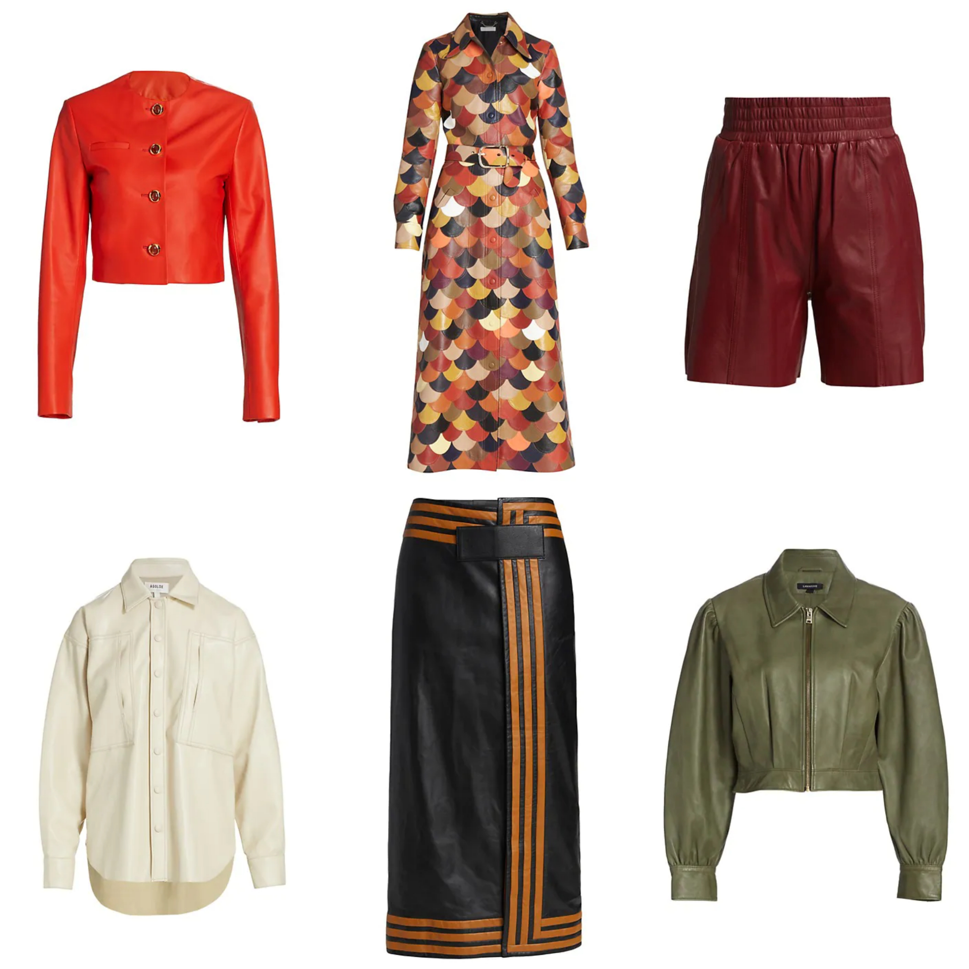 Prefall 2021 trends 07 Soft Leather Collage