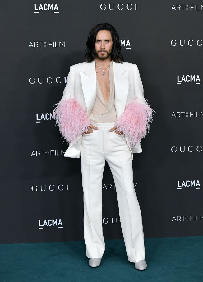 Celebrity Fashion Sightings Week November1 2021 Jared Leto Gucci Getty — image courtesy of Getty Images