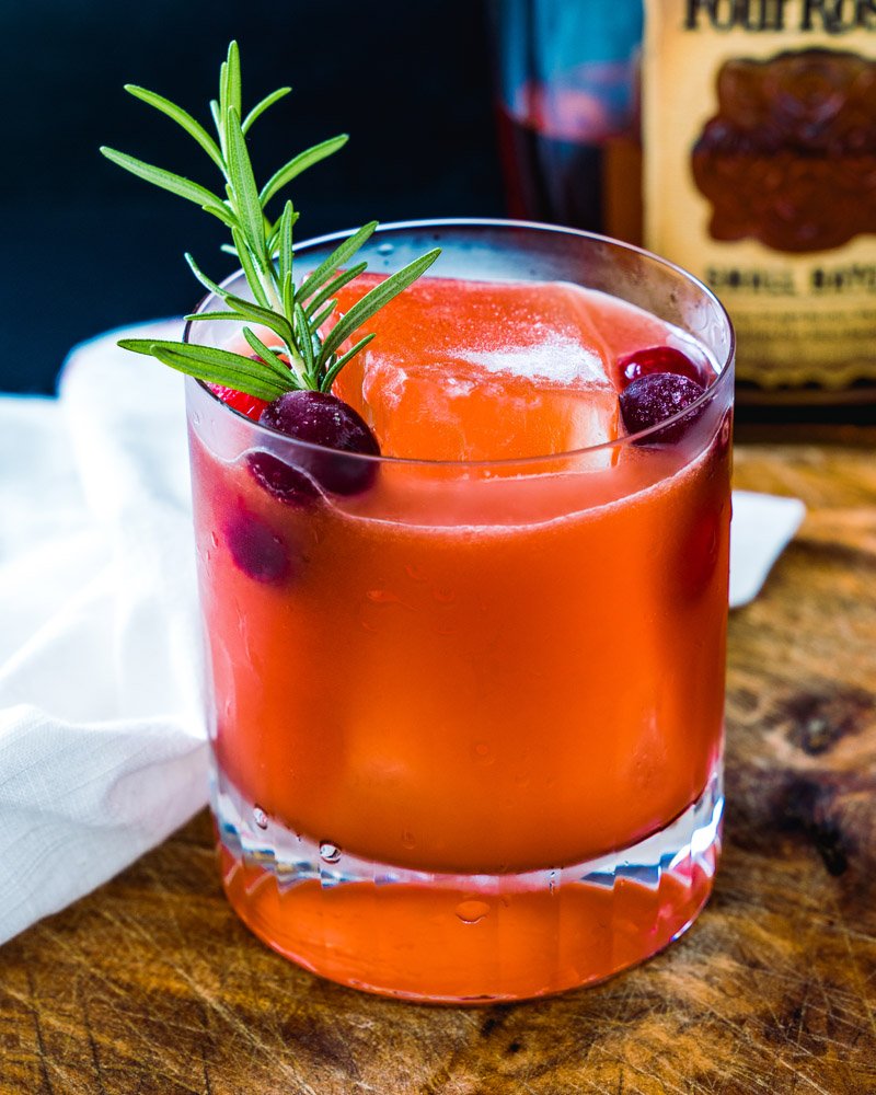 2021 Holiday Cocktails 03 Cranberry Bourbon Cocktail