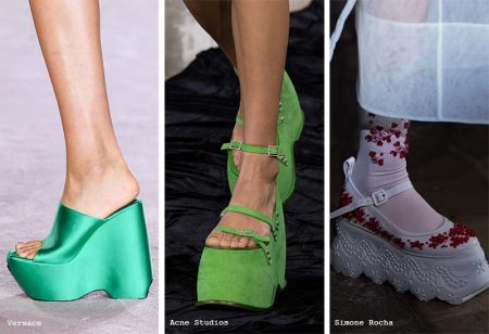 spring summer 2022 shoes trends platform shoes1