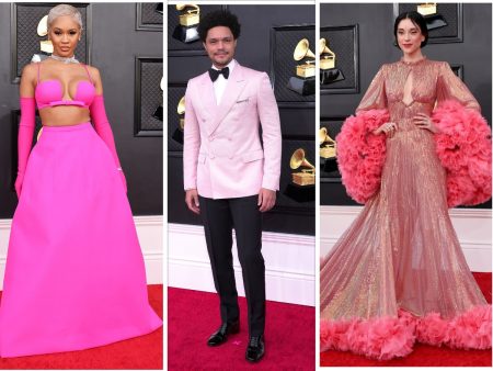 2022 Grammys Pink redcarpet