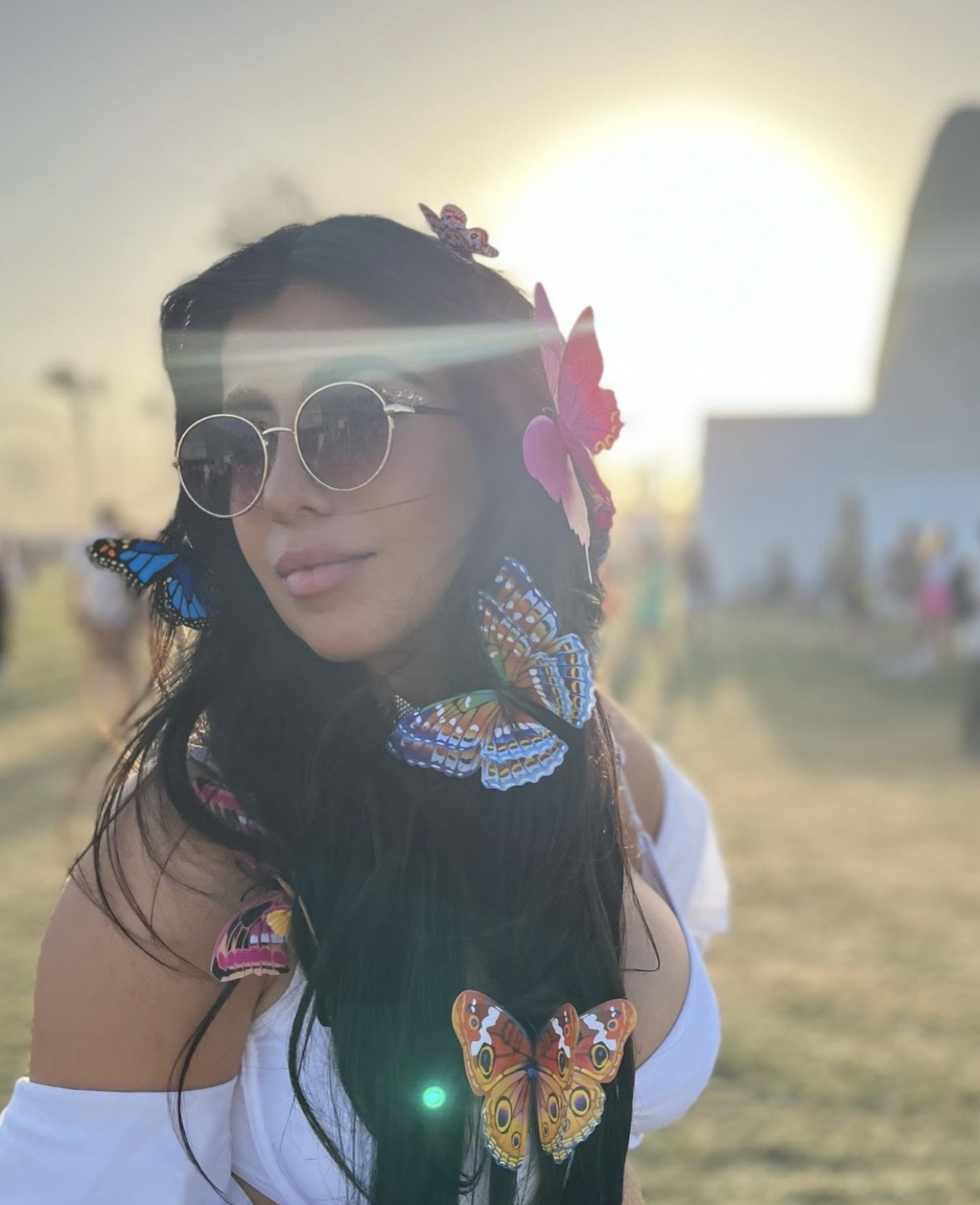 GemmaSheppard Coachella 04 Butterflyhair — image courtesy of @nancytyrealestate/Instagram