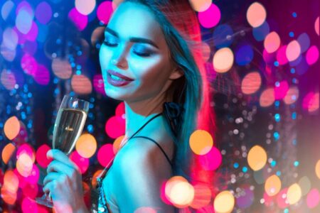 woman at party