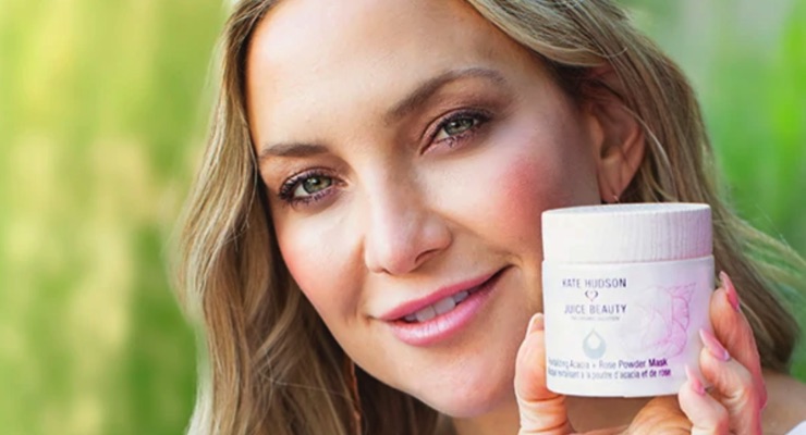 Kate Hudson Juice Beauty HAPPI — image courtesy of happi.com