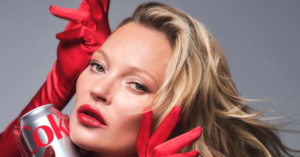Kate Moss dietcoke thegrocer — image courtesy of thegrocer.com