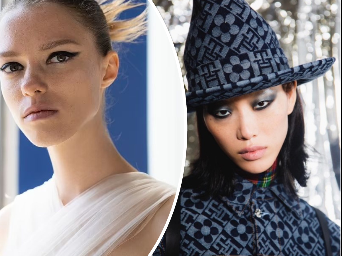 NYFW Beauty Trends Black Cat eye — image courtesy of dailymail.co.uk and forwardartists.com