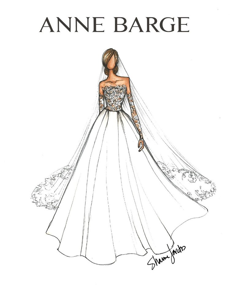 AnneBargeSketch bridalCouncil — image courtesy of thebridalcouncil.com