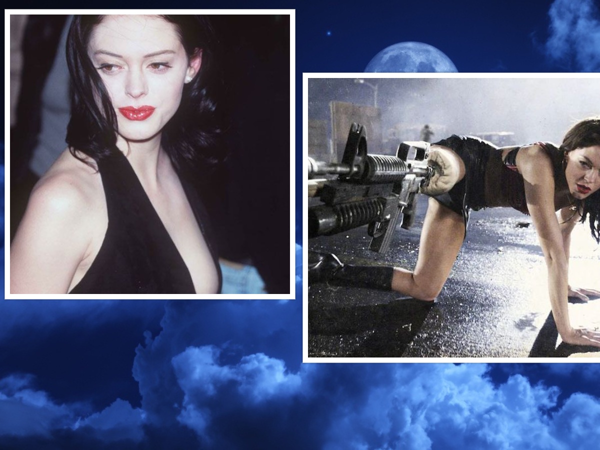 Celebrity Halloween 2023 Rose McGowan thetelegraph — image courtesy of pinterest.com and thetelegraph.com