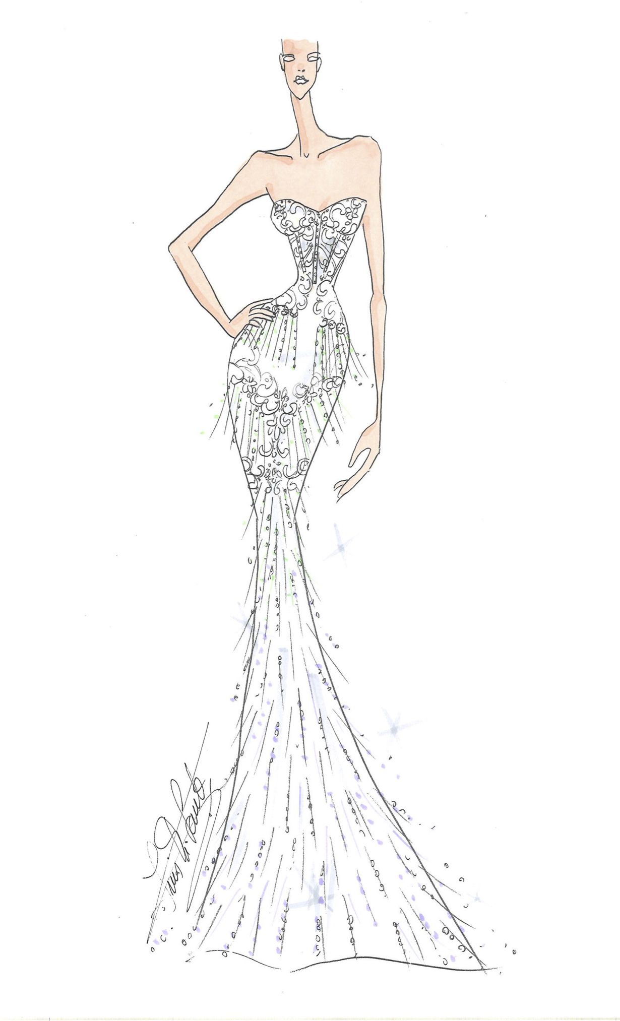 Ines di Santo Sketche Fall 2023 TheBridalCouncil — image courtesy of thebridalcouncil.com
