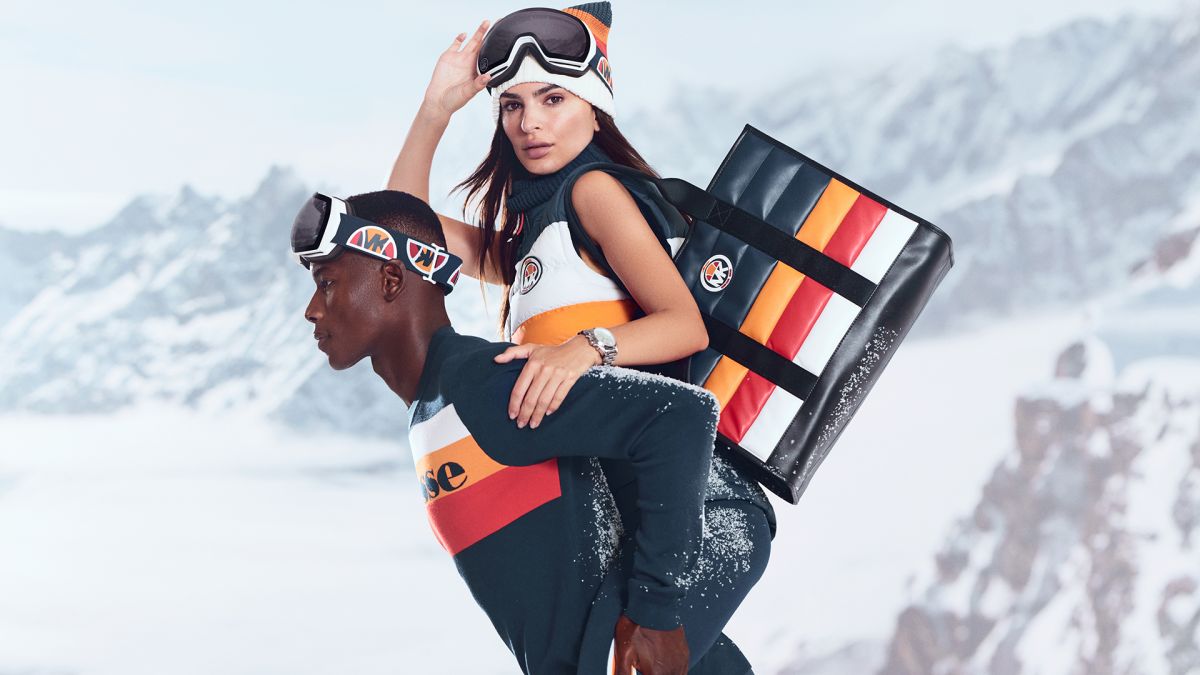 Emily Ratajowski Ellesse Ski Collection — image courtesy of fashiongonerogue.com